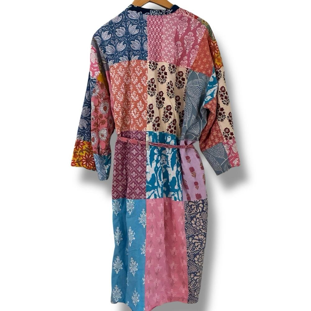Patchwork Multicolor Women's Robe - image 3
